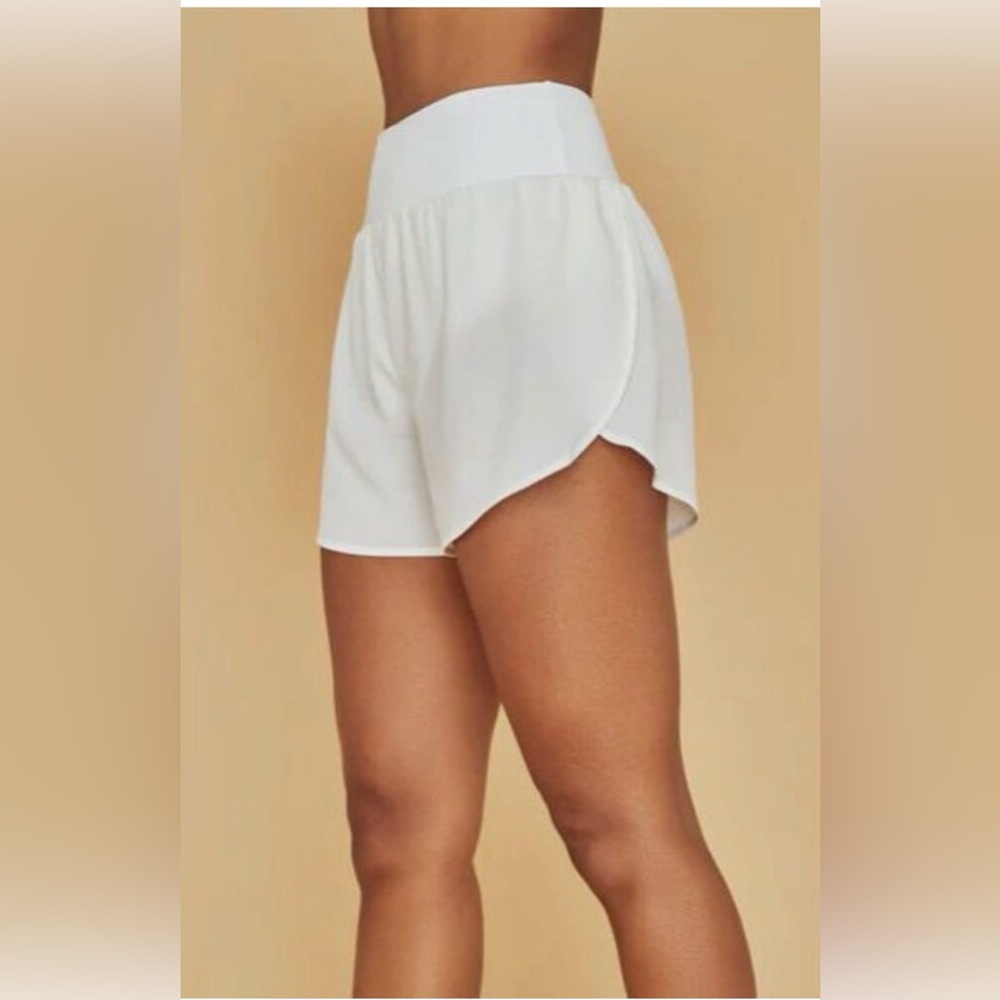 $78 Varley Womens White A-Line Tennis Activewear High Rise Short Size XXS